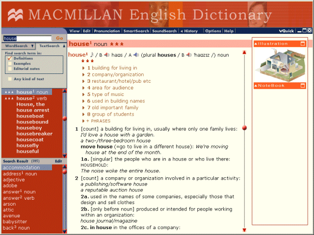 Immagine di esempio della risorsa Macmillan English Dictionary for Advanced Learners