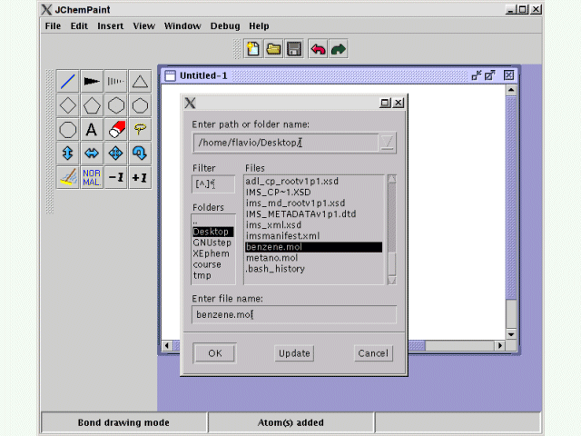 Immagine di esempio della risorsa JchemPaint ver. GNU/Linux