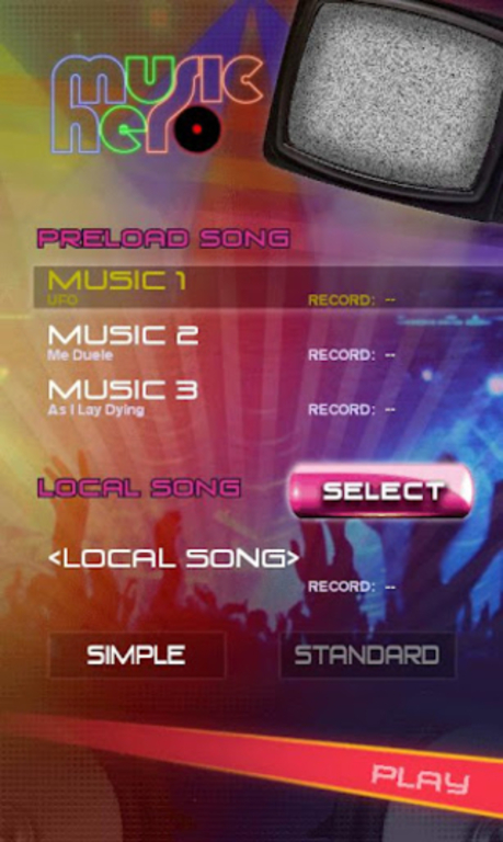Immagine di esempio della risorsa Music Hero (Android)