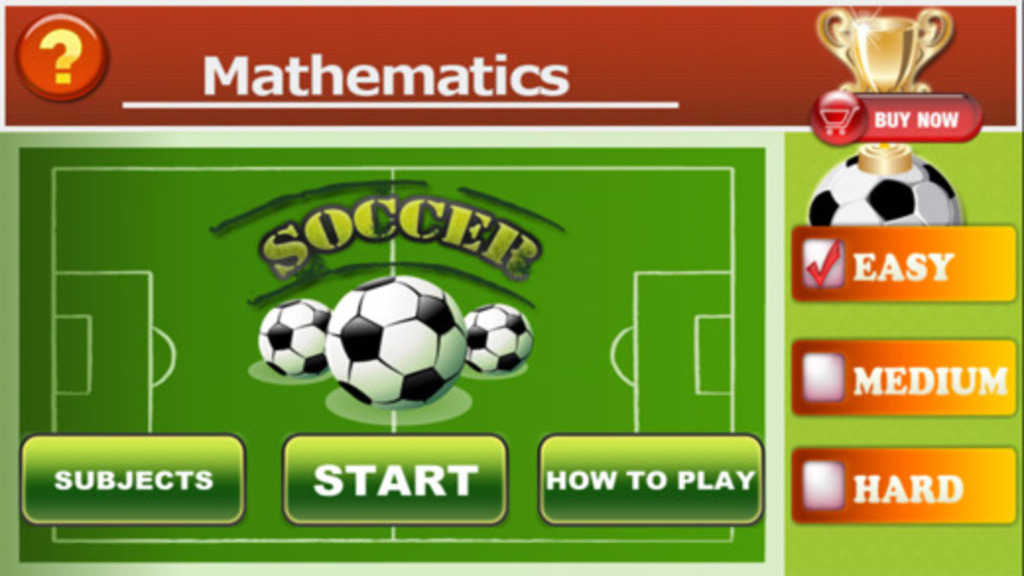 immagine di esempio della risorsa Soccer Math Game (IOS)