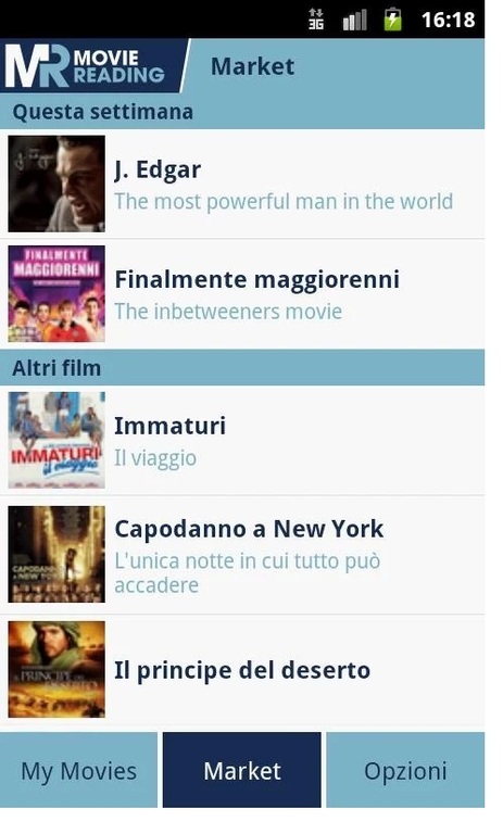 immagine di esempio della risorsa Movie Reading (Android)
