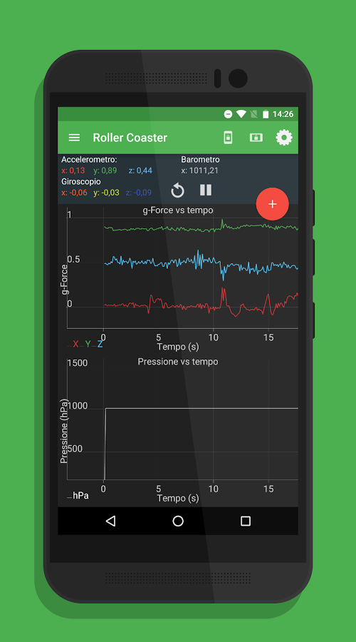 Immagine di esempio della risorsa Physics Toolbox Sensor Suite (Android)