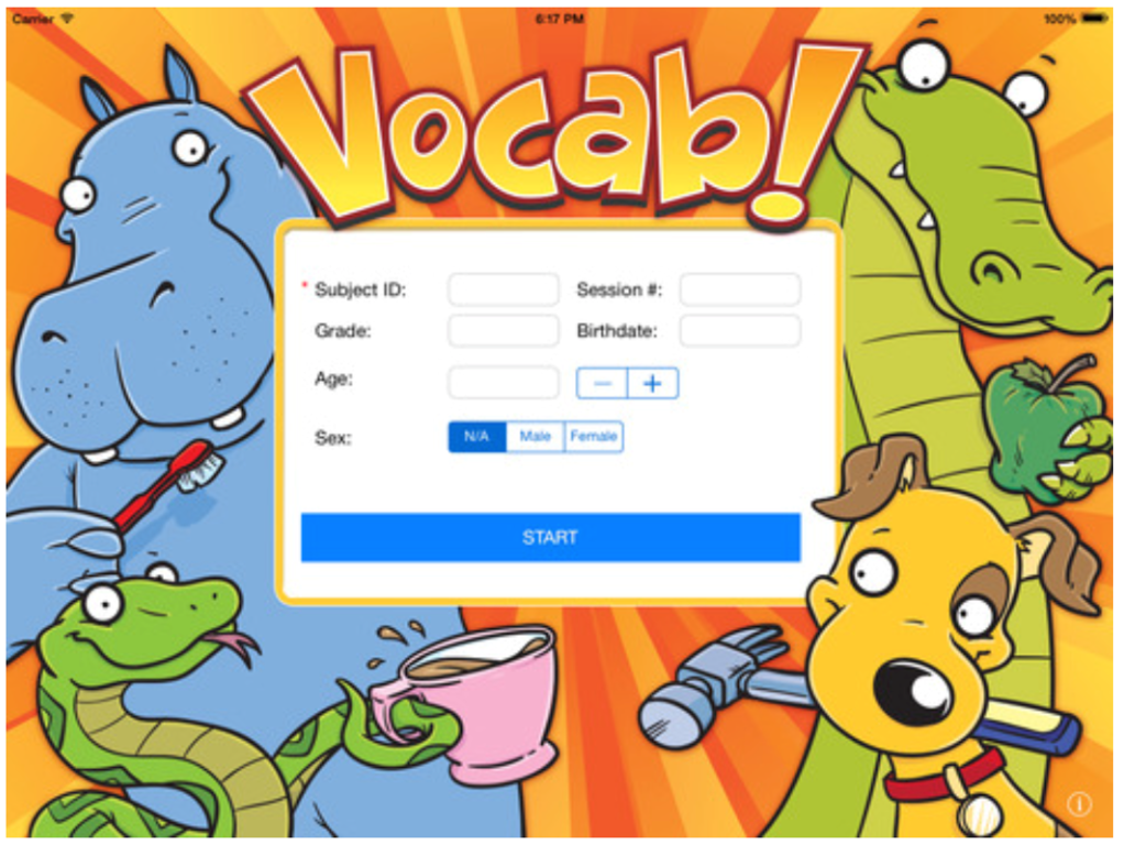 Immagine di esempio della risorsa Expressive Vocabulary (iOS)