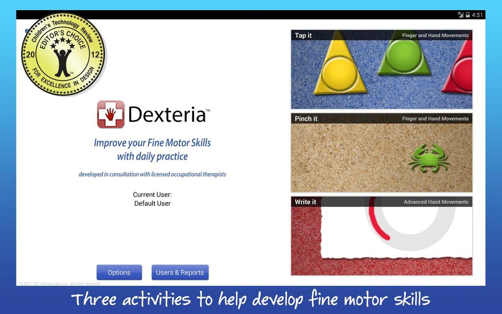 immagine di esempio della risorsa Dexteria - Fine Motor Skills Development (IOS)