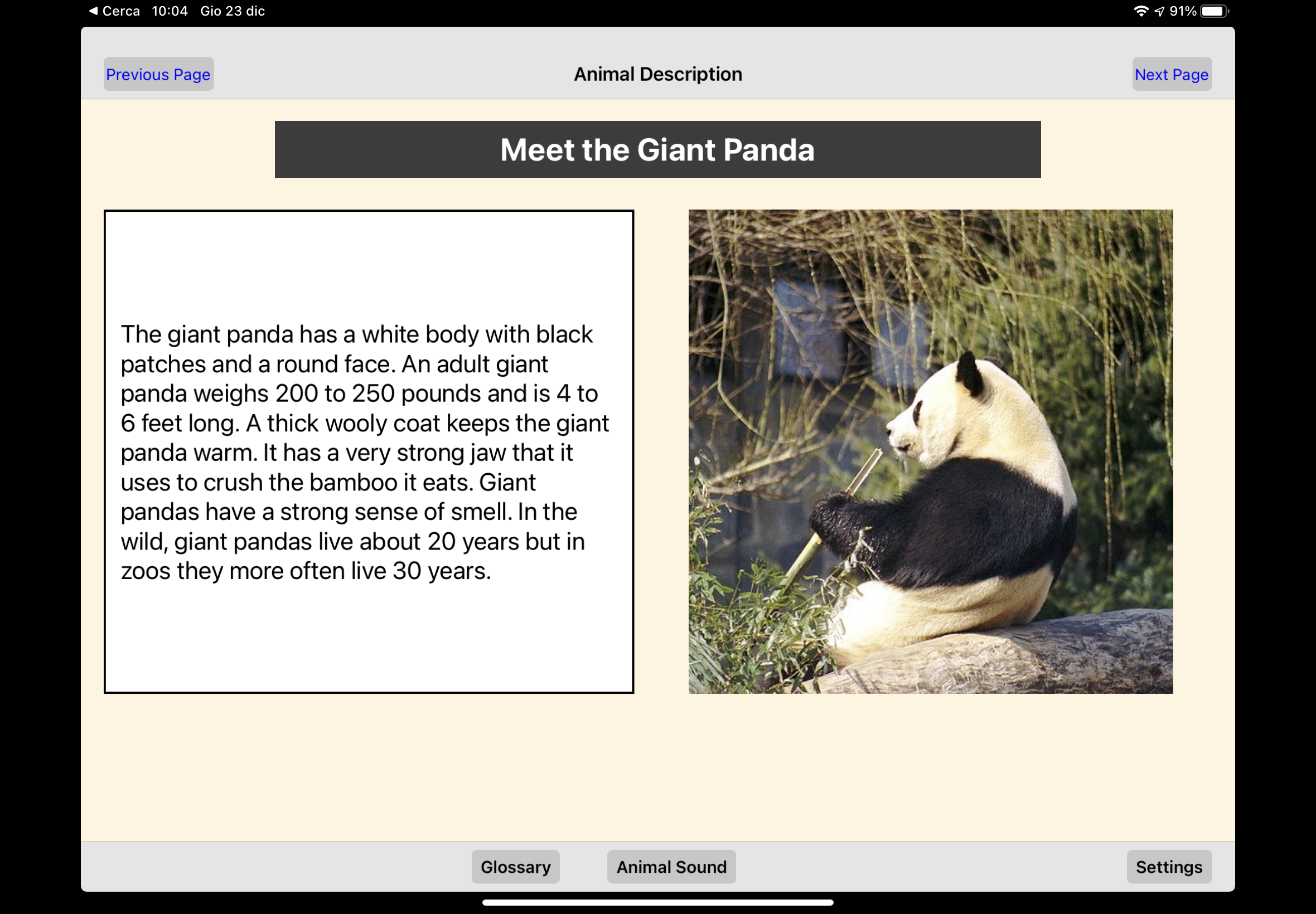 immagine di esempio della risorsa AnimalWatch Vi Suite (IOS)
