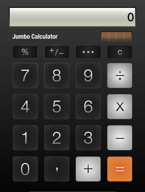 immagine di esempio della risorsa Jumbo Calculator (IOS) 