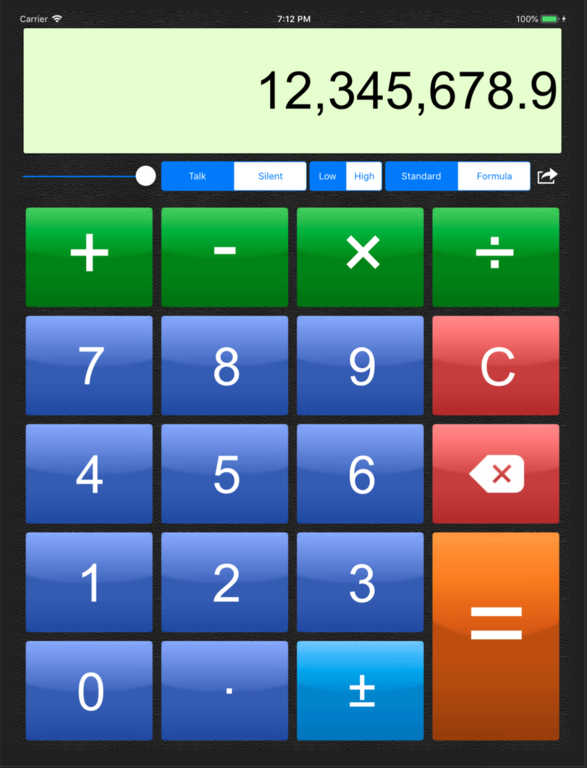 immagine di esempio della risorsa Talking Calculator (IOS)