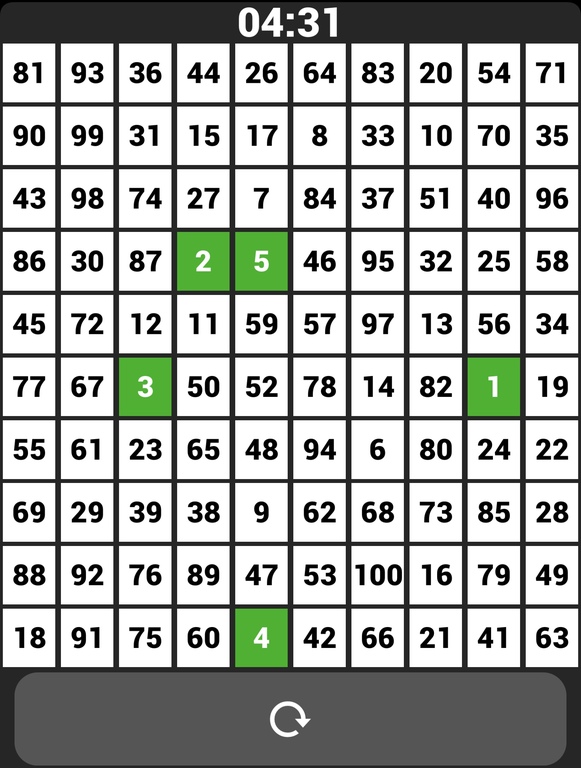 immagine di esempio della risorsa 1 to 100 Numbers Challenge (IOS)