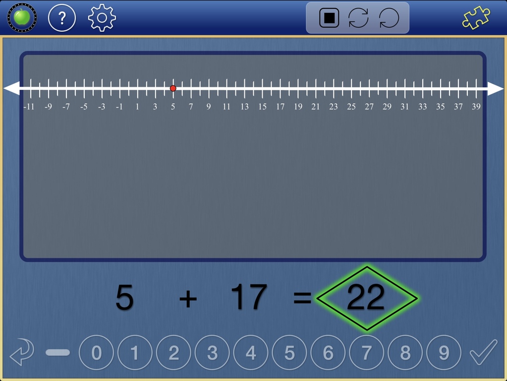 Immagine di esempio della risorsa Number Line Math 3-6 (IOS)