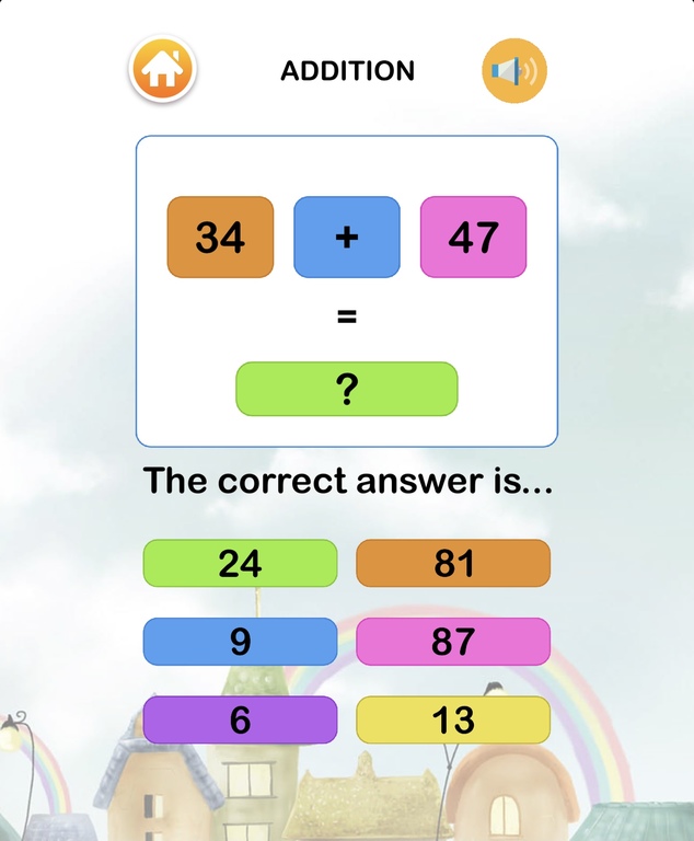 Immagine di esempio della risorsa Kids Maths - App educative (IOS) 