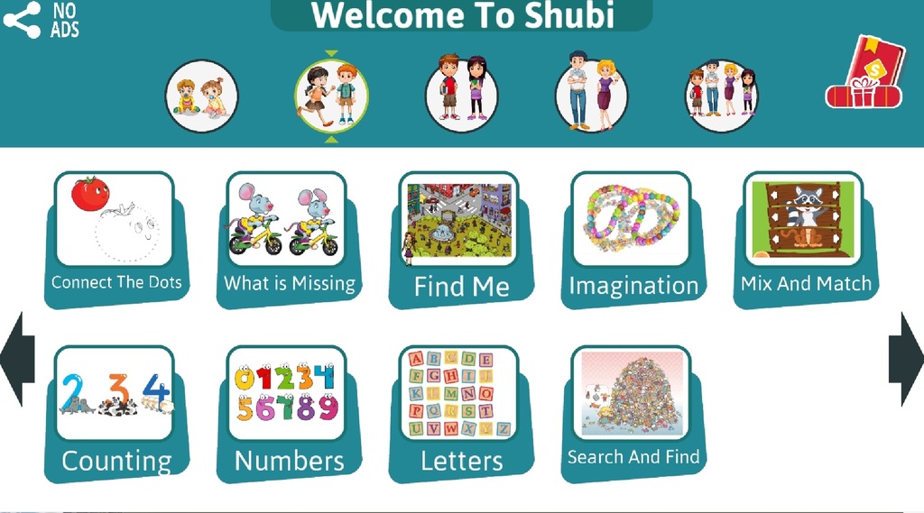 Immagine di esempio della risorsa Shubi Learning Games (Android)