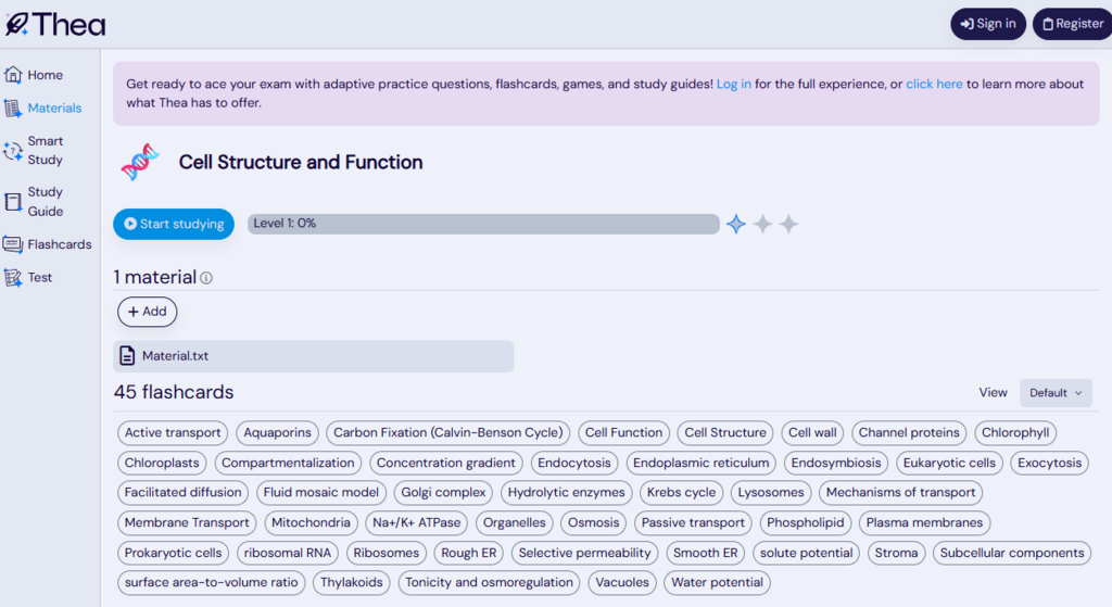 Immagine di esempio della risorsa Thea (versione WEB)