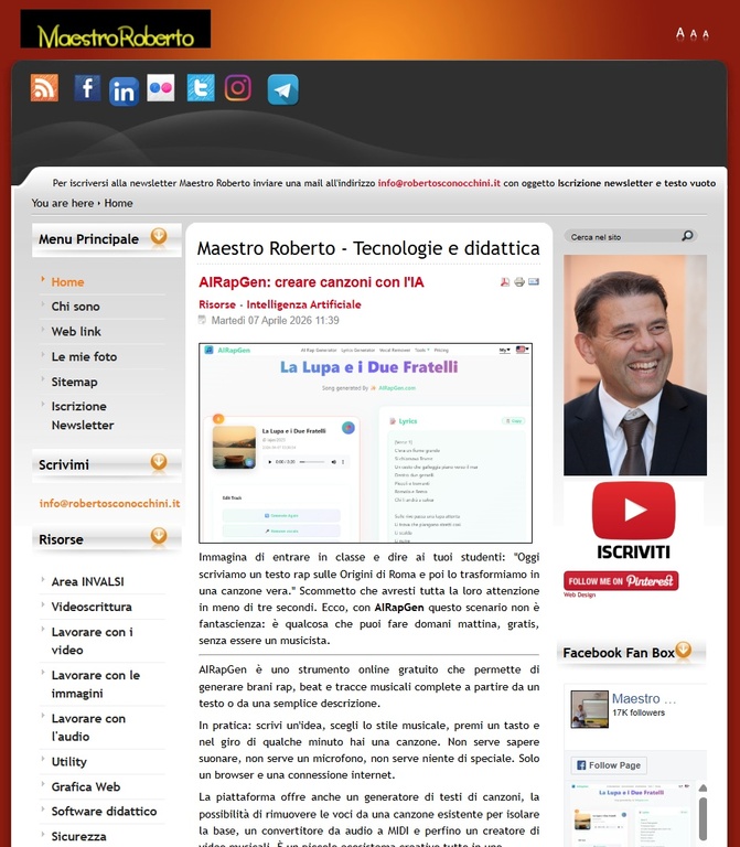 immagine di esempio della risorsa Maestro Roberto