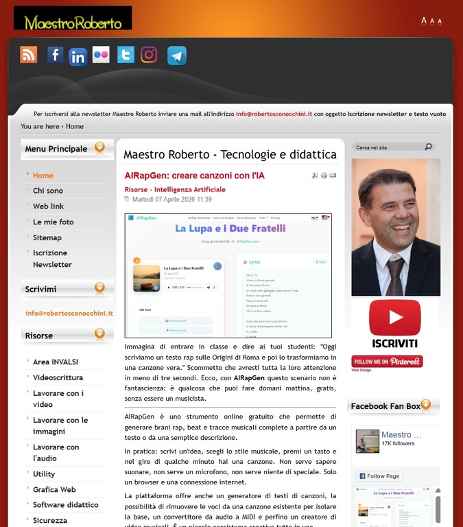 Immagine di esempio della risorsa Maestro Roberto