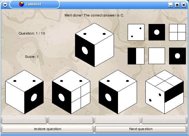 Immagine di esempio della risorsa Cubetest ver. WINDOWS