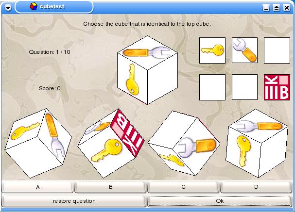 Immagine di esempio della risorsa Cubetest ver. GNU/Linux
