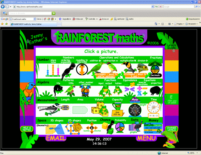 Immagine di esempio della risorsa Rainforest maths